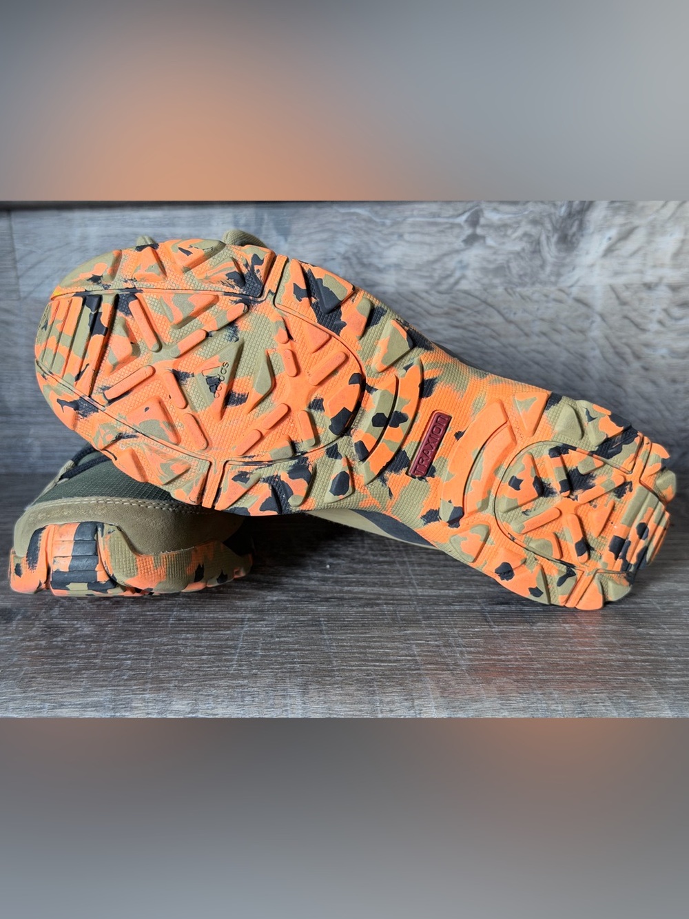 Adidas Terrex Mid Hiking Boots Youth US 3.5 Olive Green Orange Trail FX4188 - Picture 3 of 9